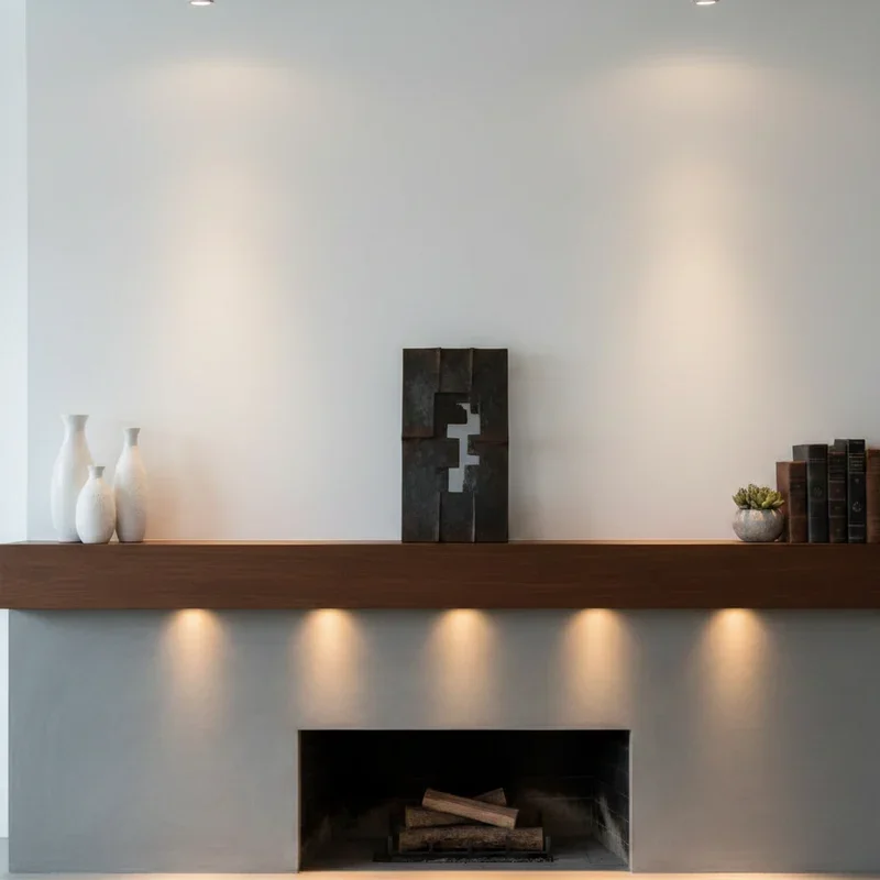 Fireplace Mantel Lighting Ideas