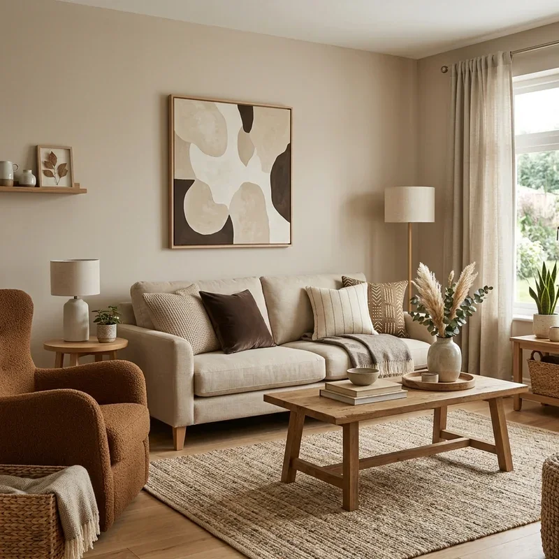 Warm Beige Living Room Ideas