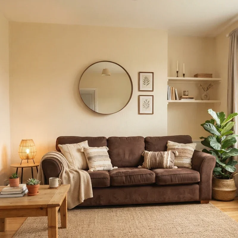 Brown and Beige Living Room Ideas