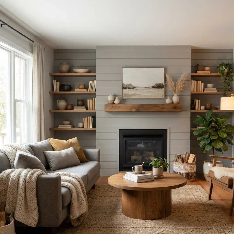 Warm Cozy Grey Living Room Ideas