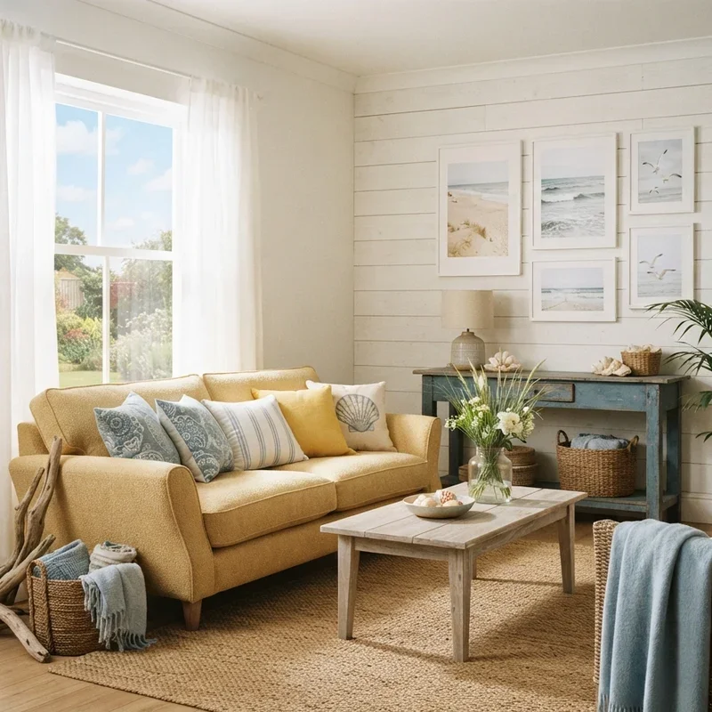Blue and Yellow Living Room Decorating Ideas