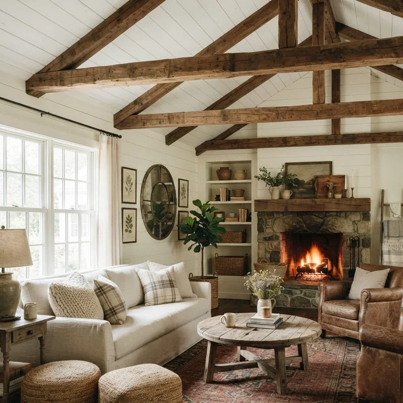 Farmhouse Living Room Decorating Ideas