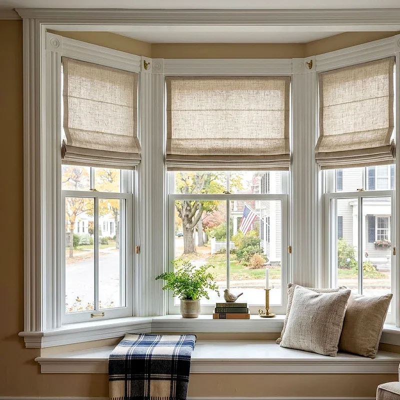 Short Bay Window Curtains Ideas