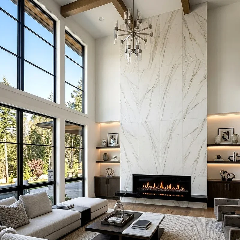 Two Story Fireplace Ideas