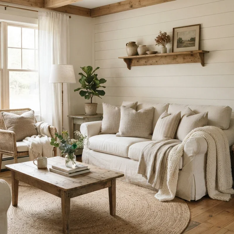 Farmhouse Living Room Decorating Ideas