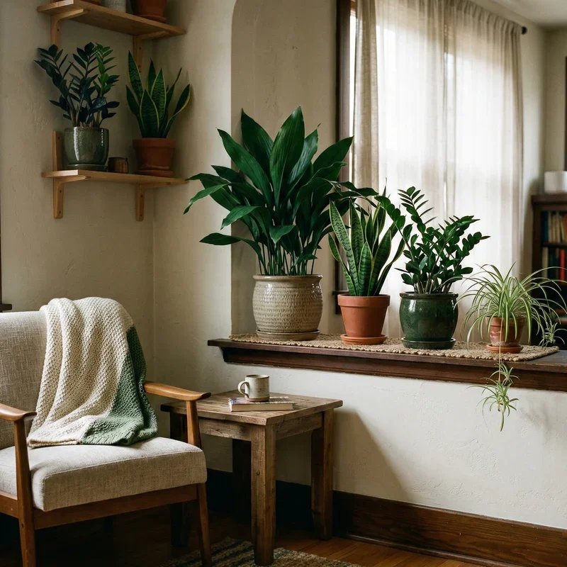 Indoor Plants Decoration Ideas for Living Room
