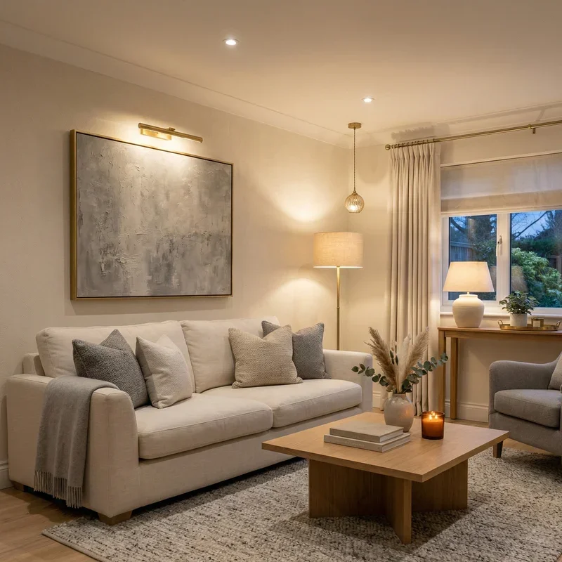 Classy Cream and Grey Living Room Ideas