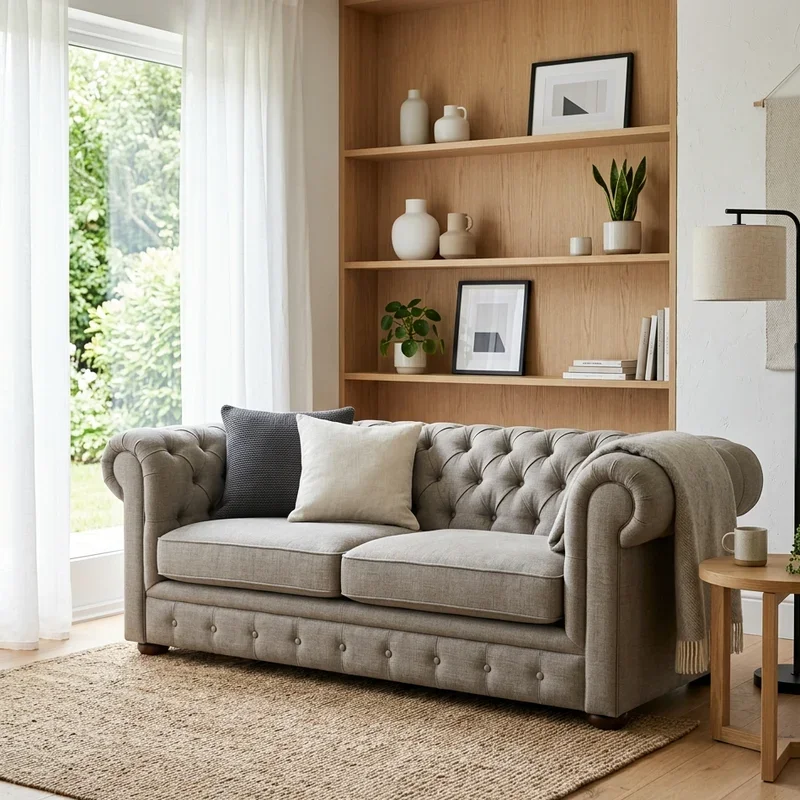 Modern Chesterfield Sofa Living Room Ideas