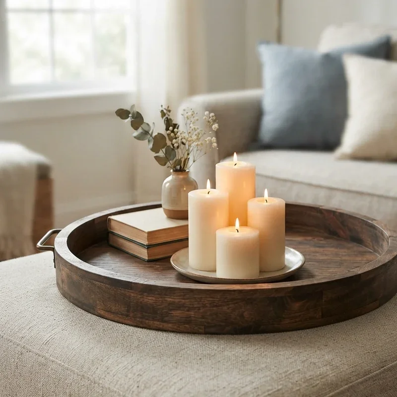 Ottoman Tray Decor Ideas