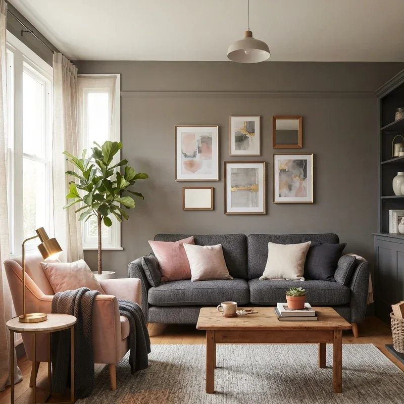 Warm Cozy Grey Living Room Ideas
