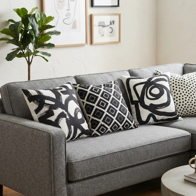 Throw Pillows for Gray Couch Ideas