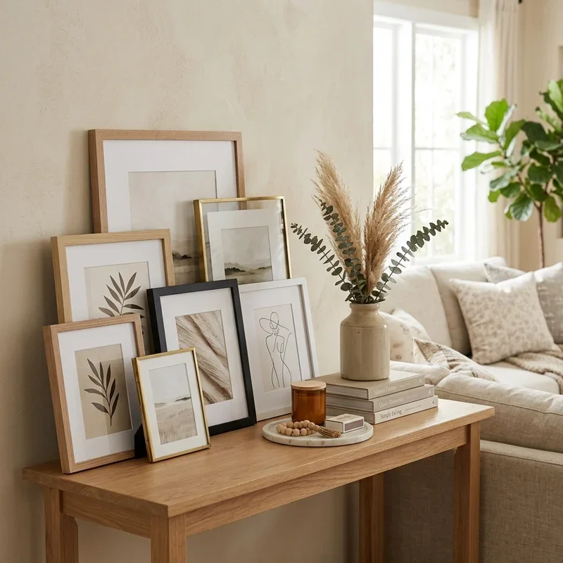 Living Room Sofa Table Decor Ideas