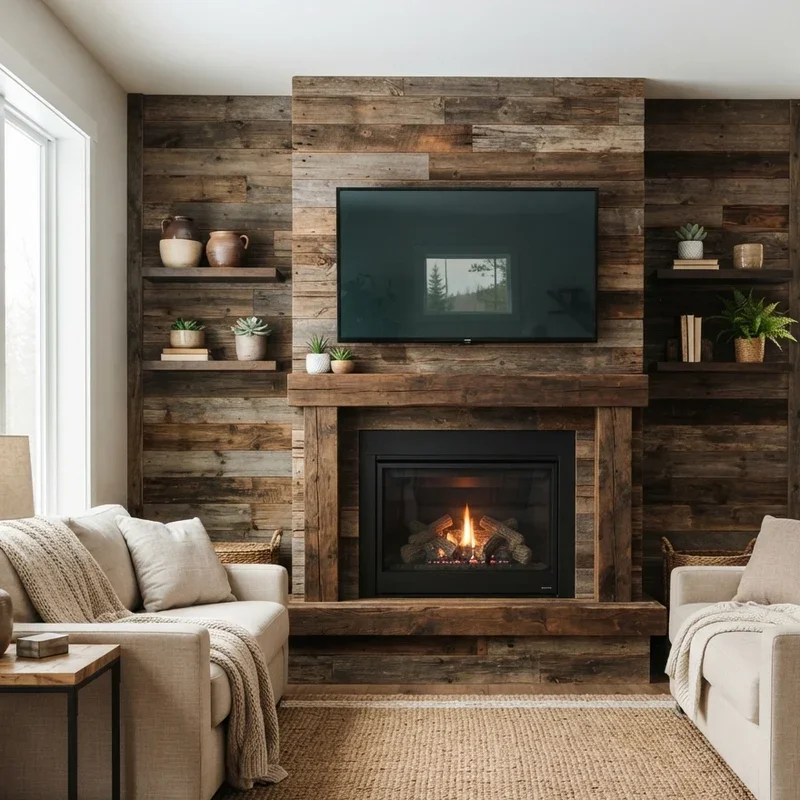 Fireplace TV Accent Wall Ideas