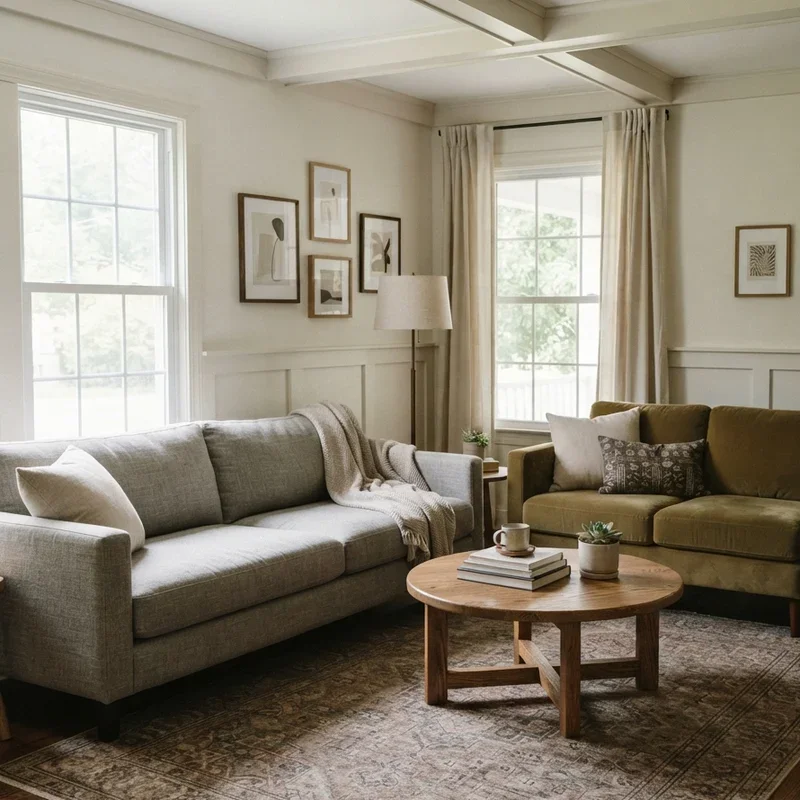 Two Sofa Living Room Ideas