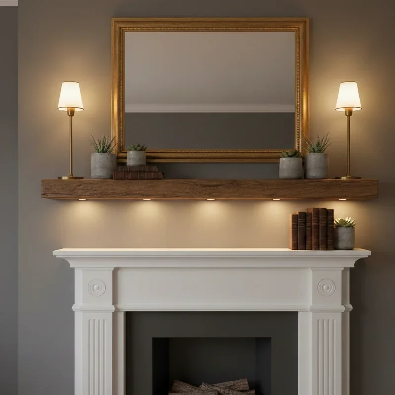 15 Fireplace Mantel Lighting Ideas for Cozy Glow