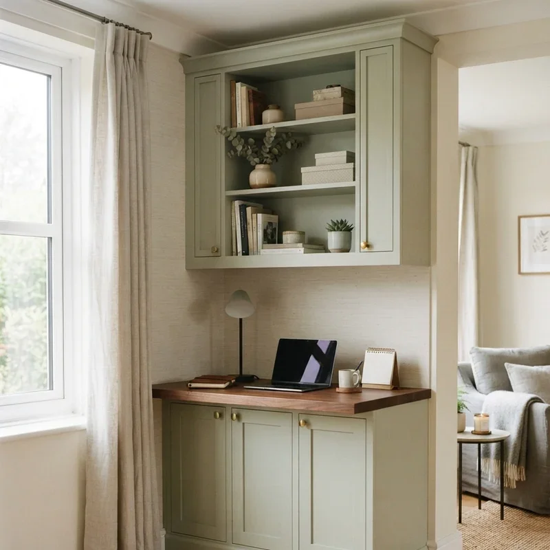 Home Office in Living Room Ideas