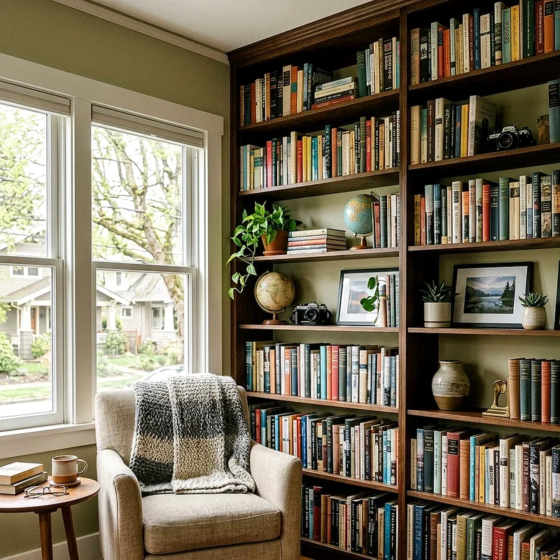 Living Room Bookcase Ideas
