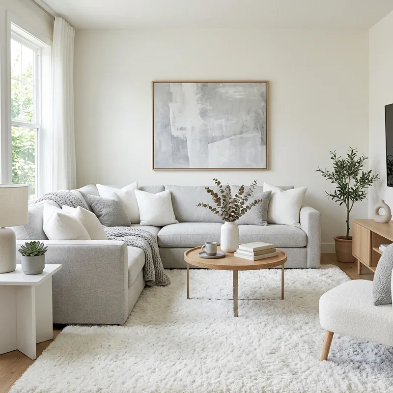 White and Grey Living Room Ideas