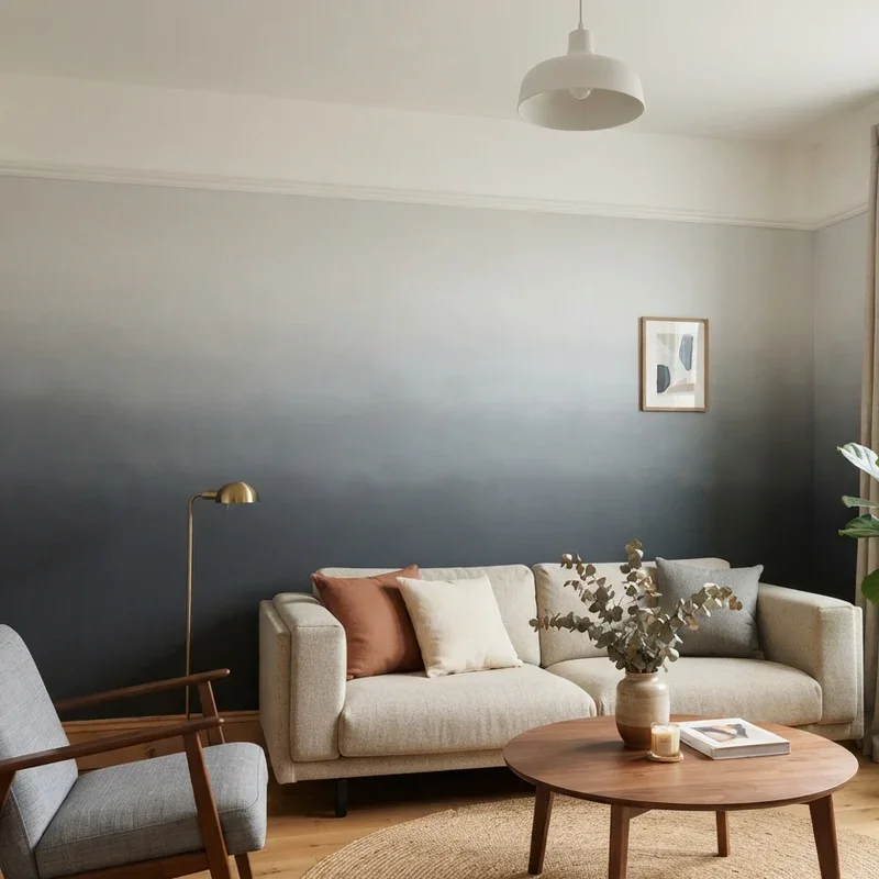 Two Tone Living Room Paint Ideas