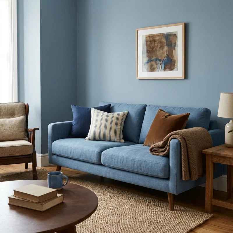 Blue and Brown Living Room Ideas