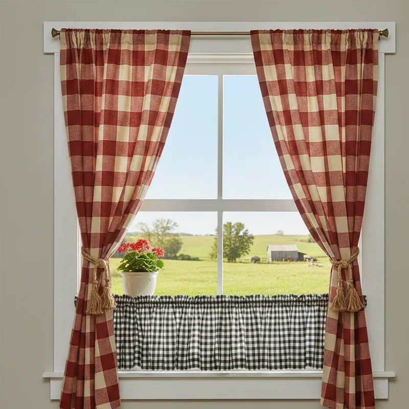 Farmhouse Window Treatment Ideas