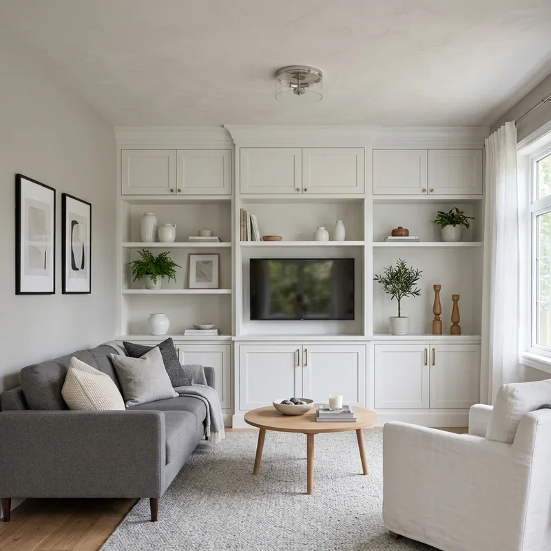 White and Grey Living Room Ideas