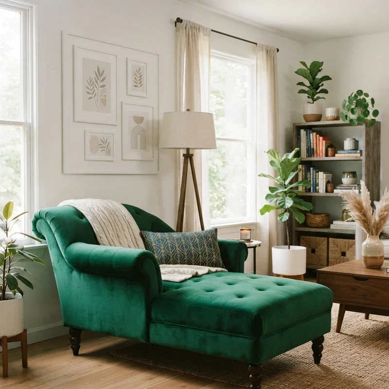 Living Room with Chaise Lounge Ideas