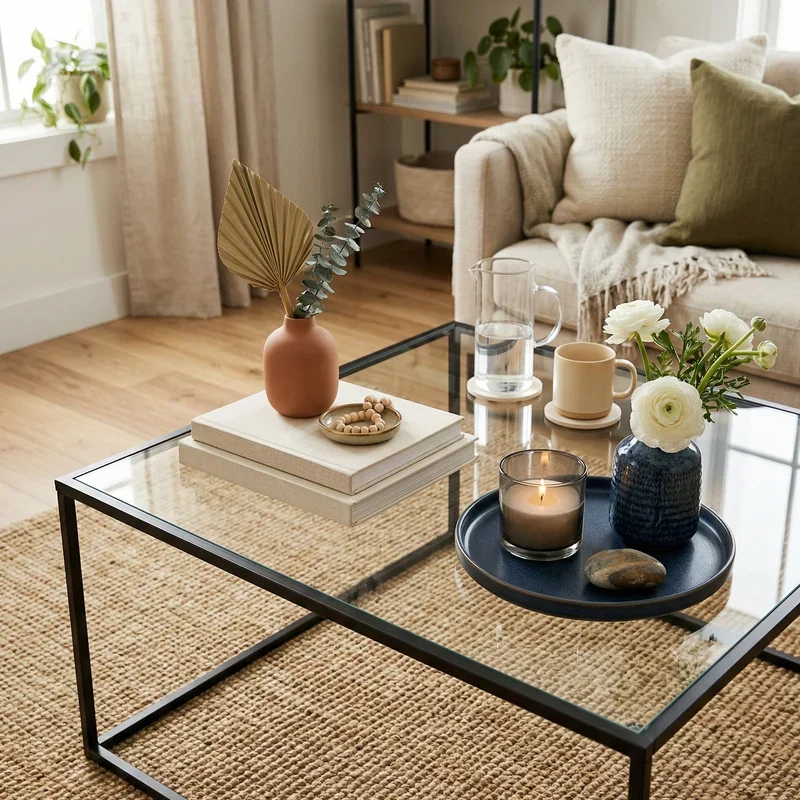 Glass Coffee Table Decor Ideas