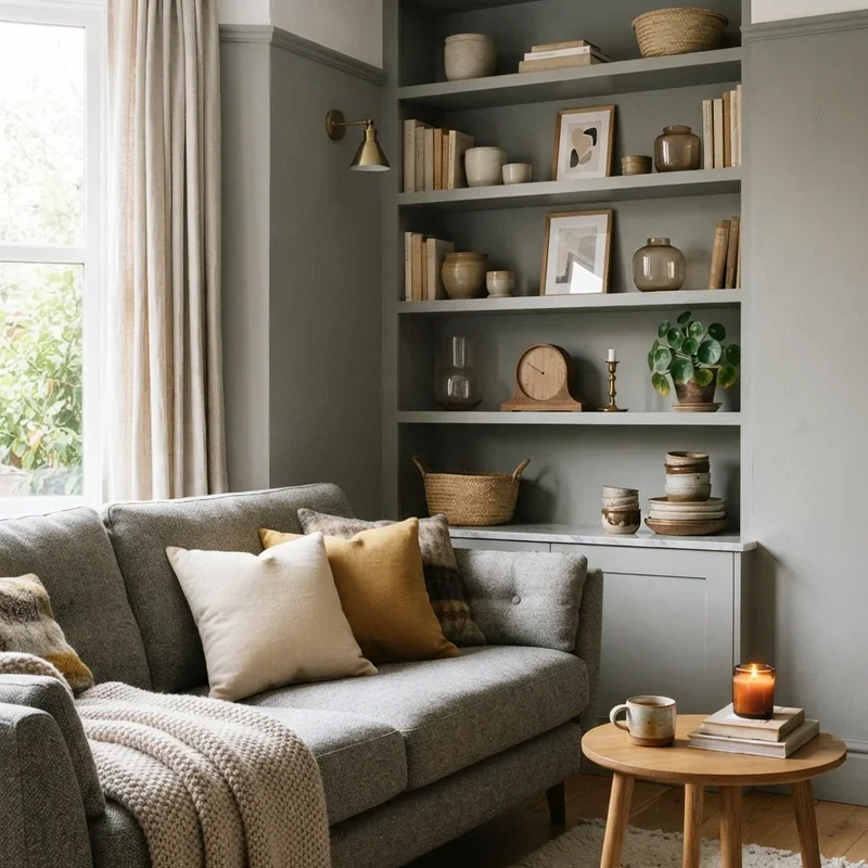 Warm Cozy Grey Living Room Ideas