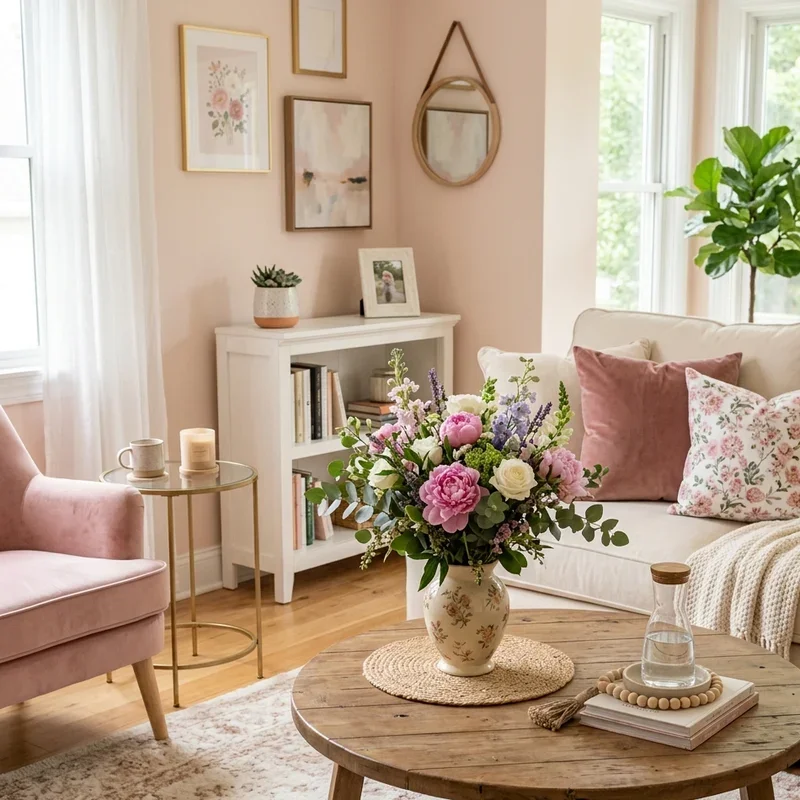 Girly Living Room Ideas