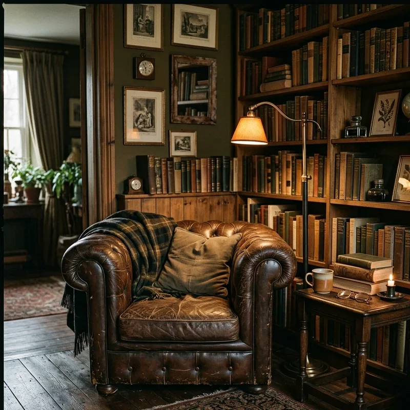 Dark Academia Living Room Ideas