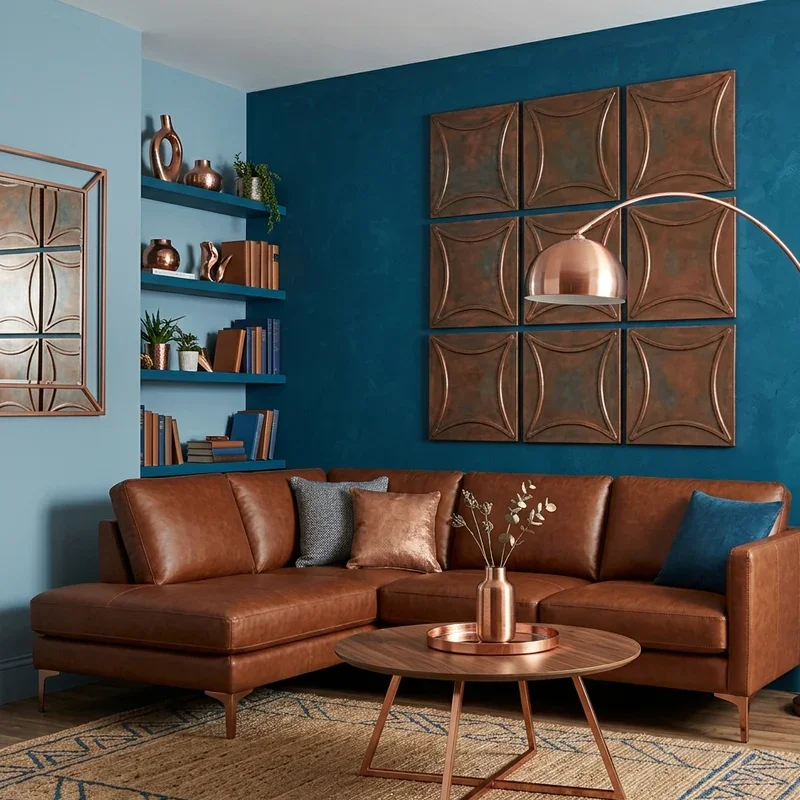 Blue and Brown Living Room Ideas