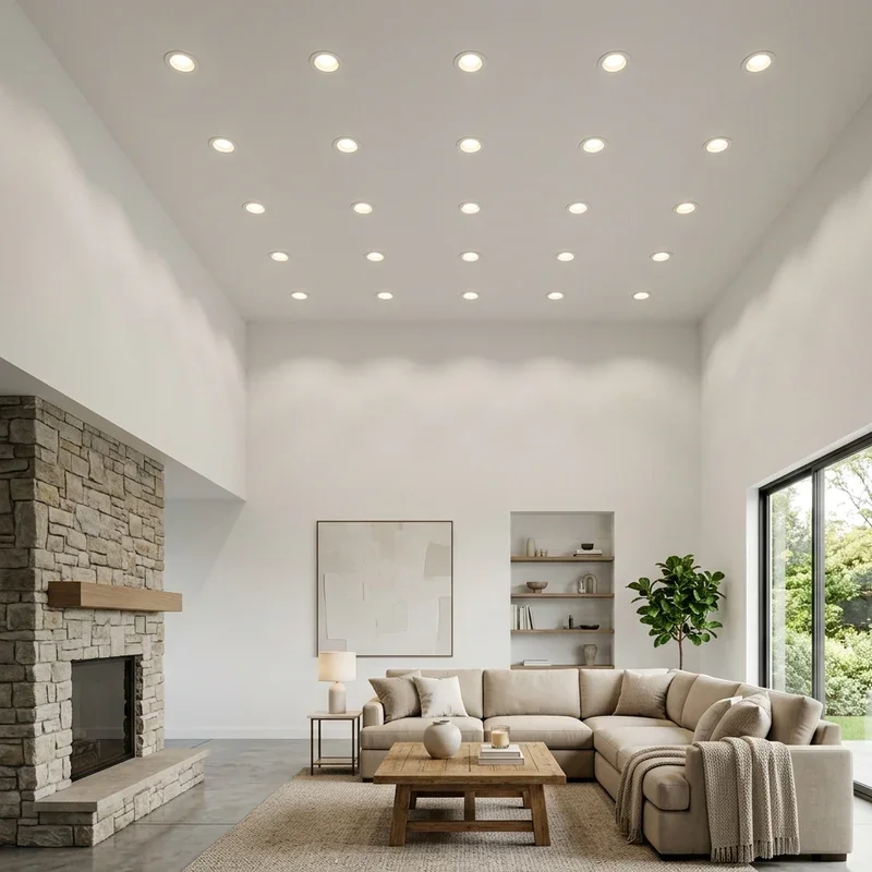 High Ceiling Living Room Lighting Ideas