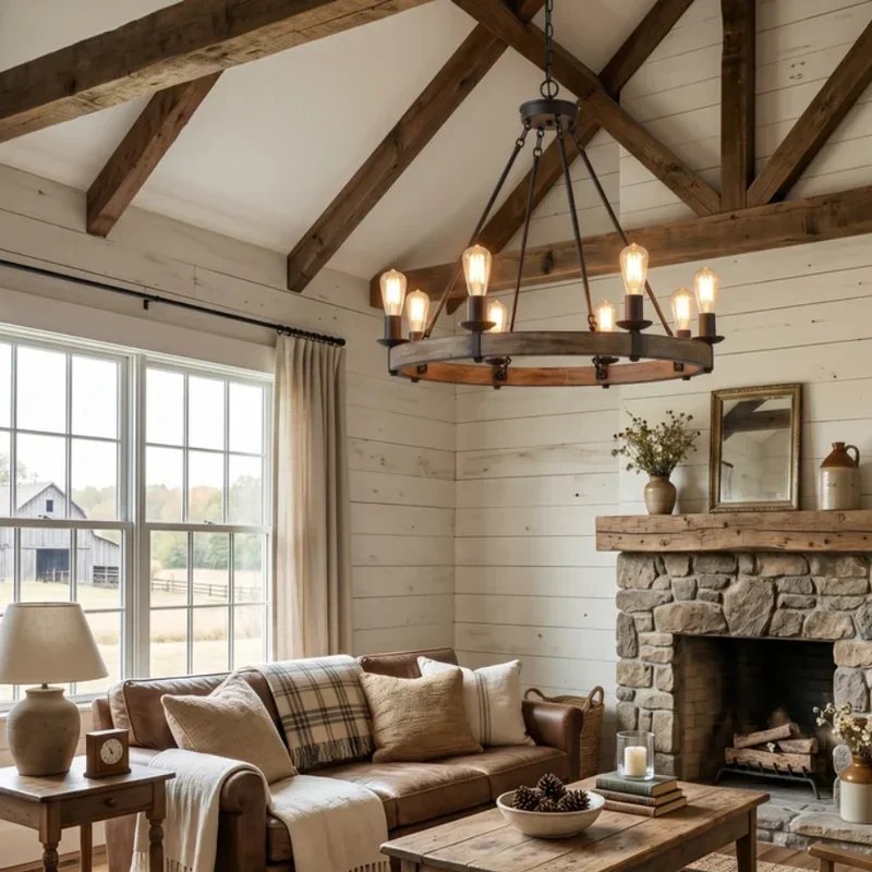 Rustic Farmhouse Living Room Ideas
