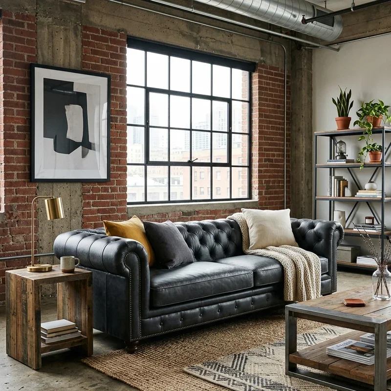 Modern Chesterfield Sofa Living Room Ideas