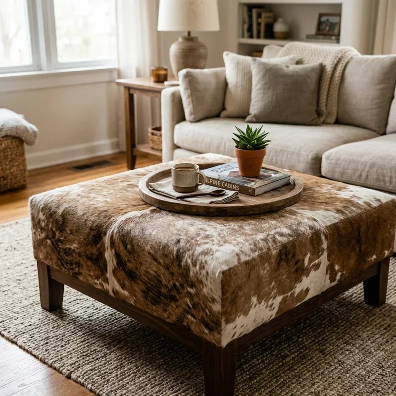 Ottoman as Coffee Table Ideas