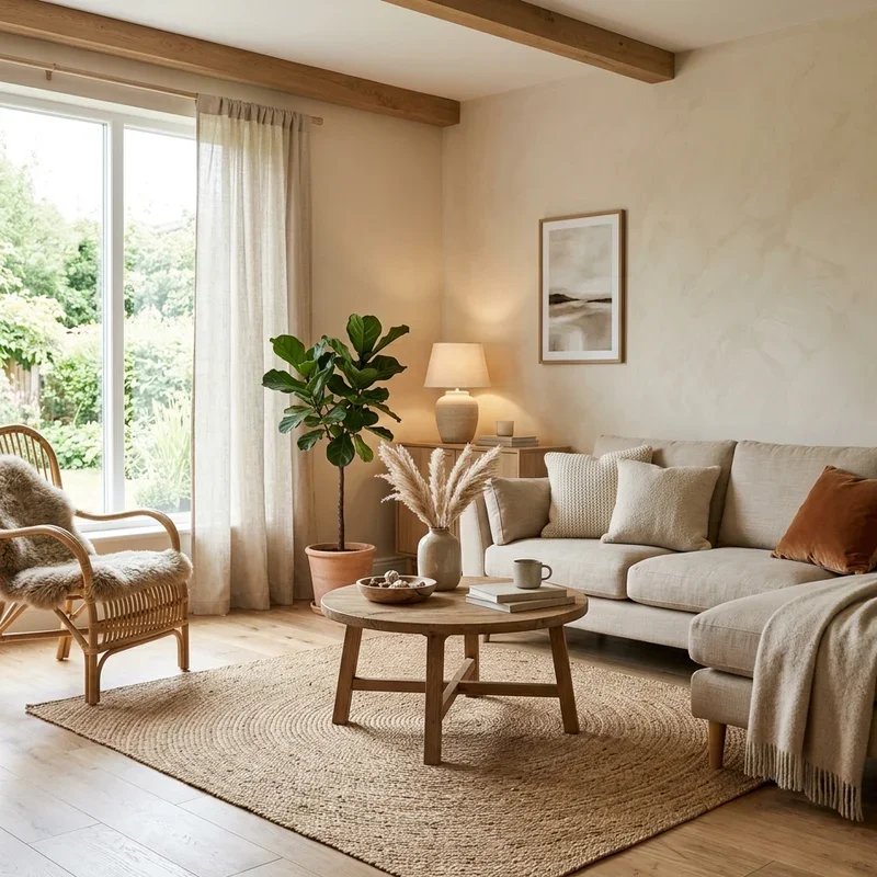 Warm Beige Living Room Ideas