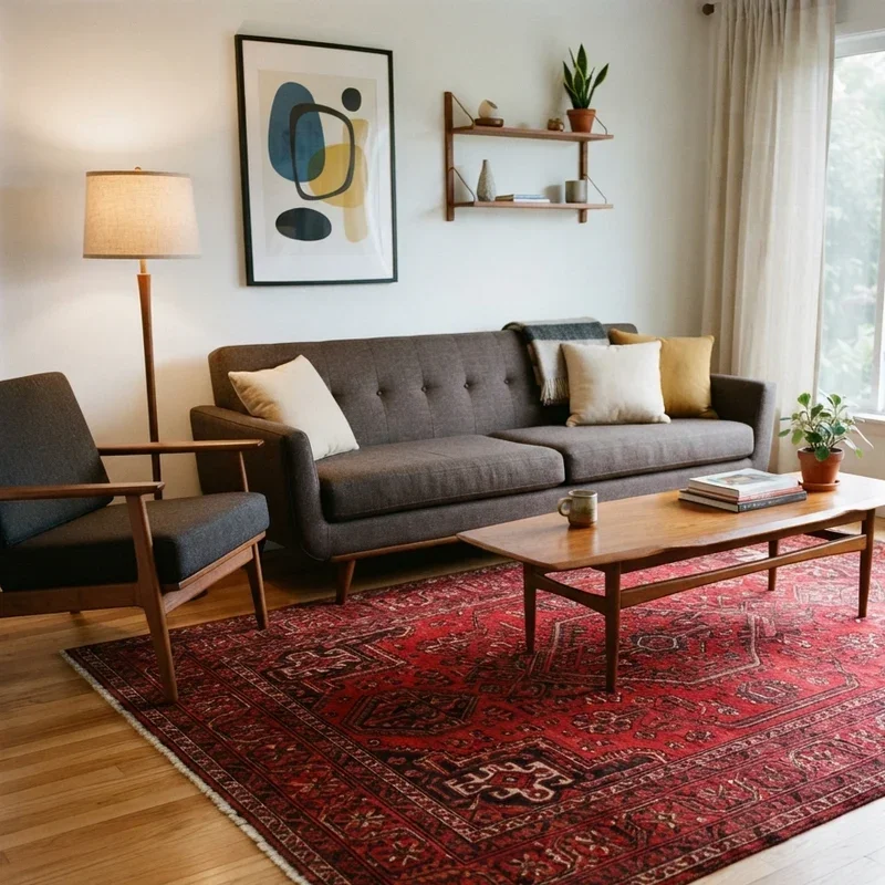 Red Persian Rug Living Room Ideas