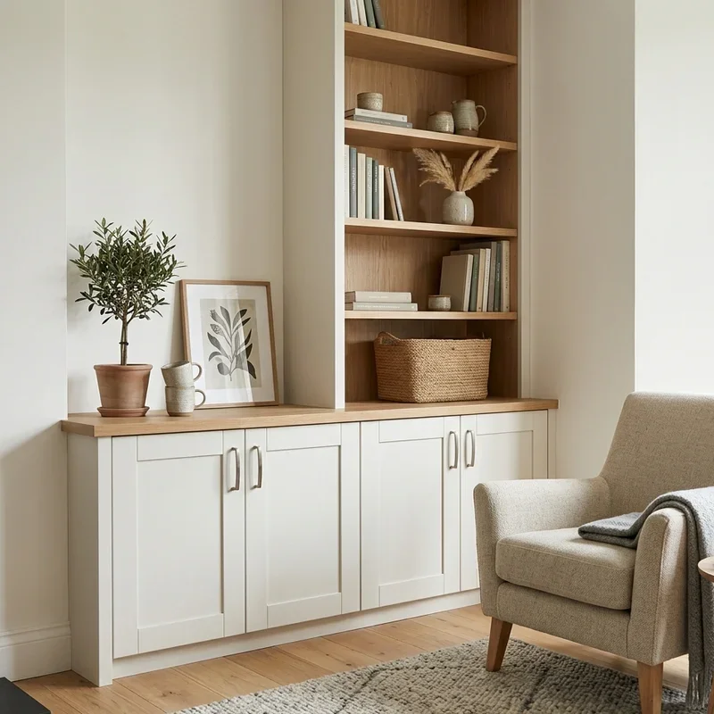 15 Living Room Built In Cabinet Ideas for Storage