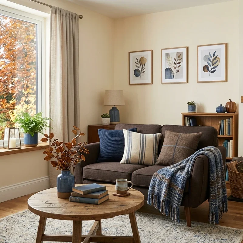 Blue and Brown Living Room Ideas