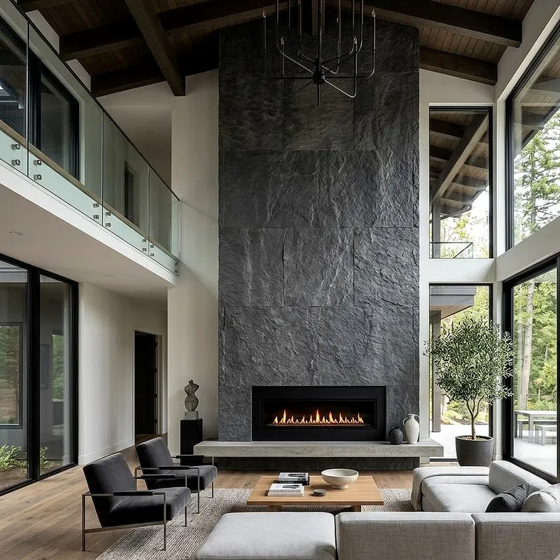 Two Story Fireplace Ideas
