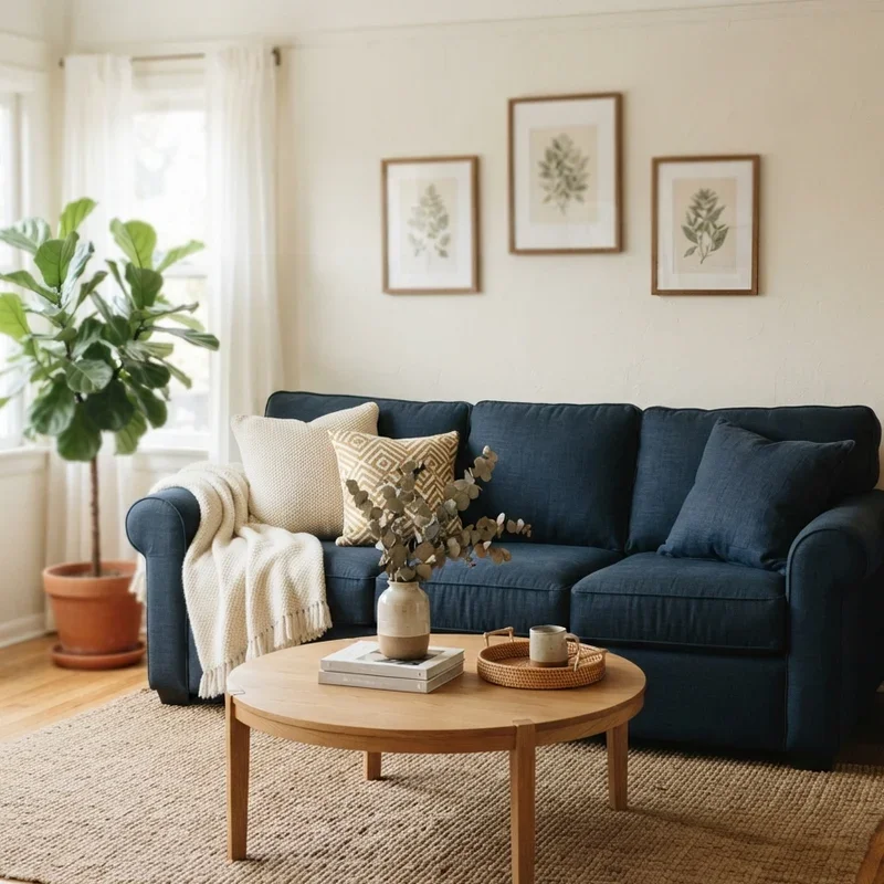 15 Navy Couch Living Room Ideas for Timeless Style