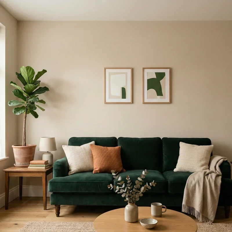 Dark Green Couch Living Room Ideas