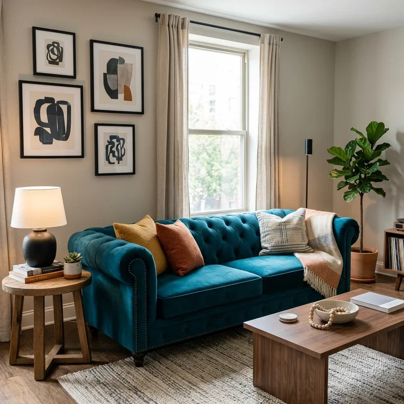 Modern Chesterfield Sofa Living Room Ideas