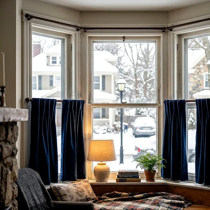 Short Bay Window Curtains Ideas