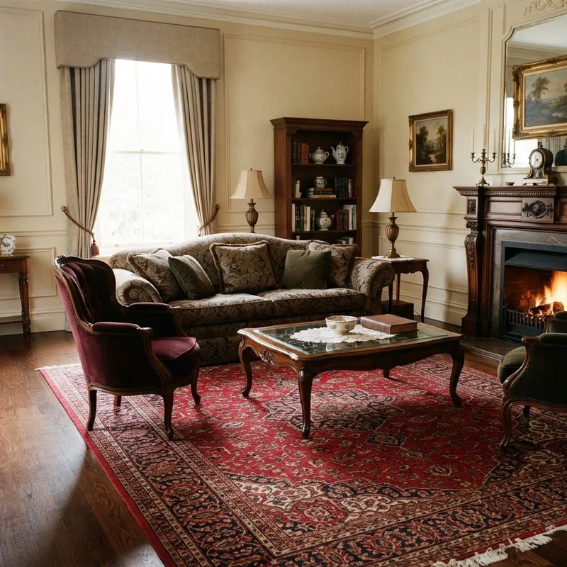 Red Persian Rug Living Room Ideas
