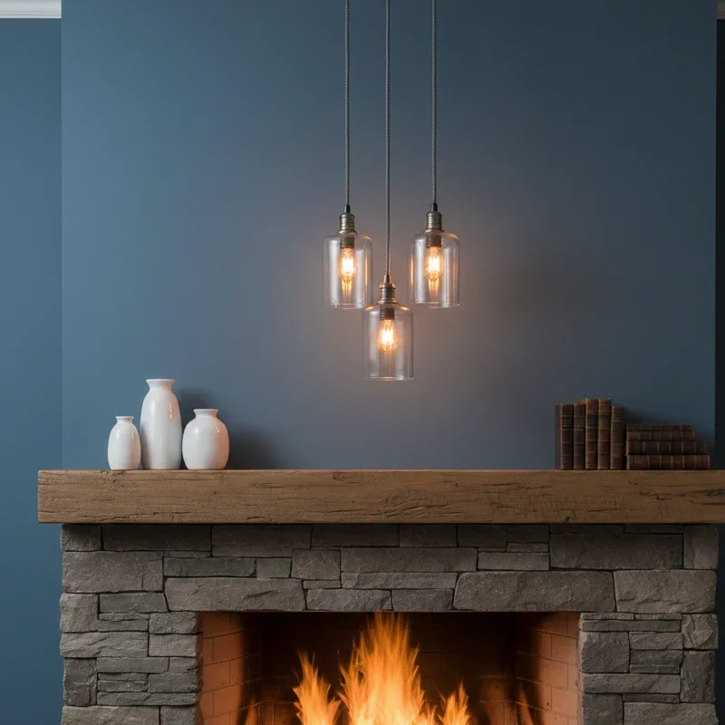 Fireplace Mantel Lighting Ideas