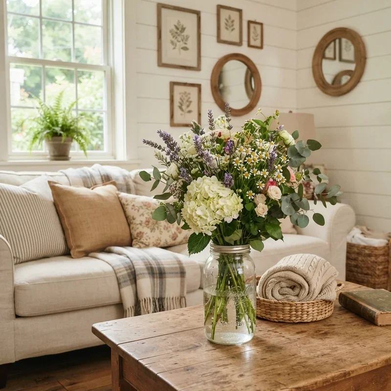 Farmhouse Living Room Decorating Ideas