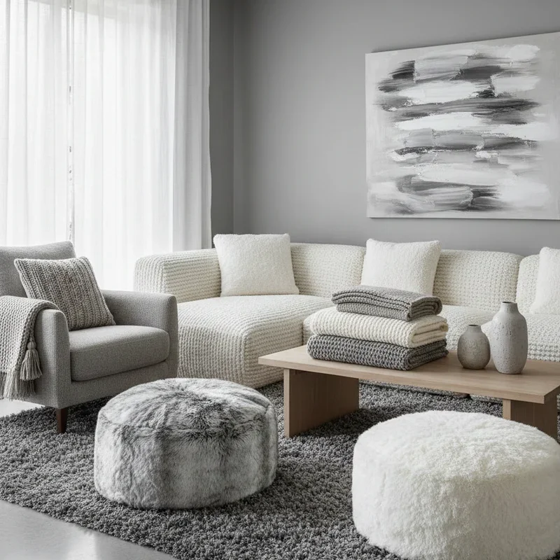 Gray and White Living Room Ideas
