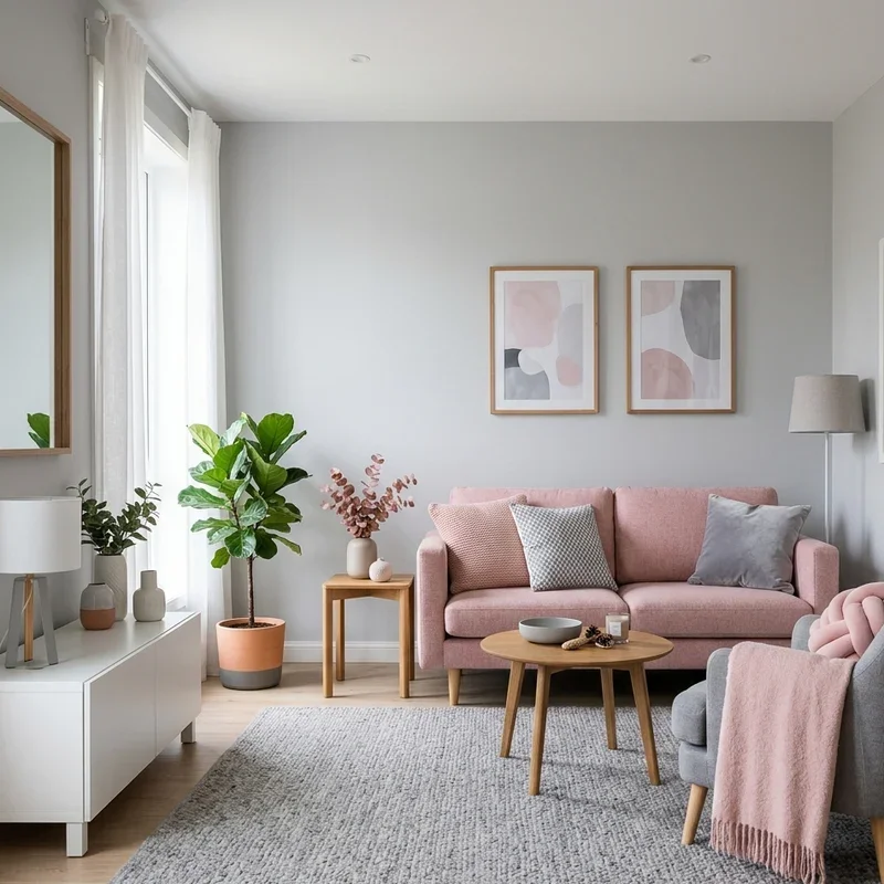 15 Pink and Grey Living Room Ideas for Cozy Spaces